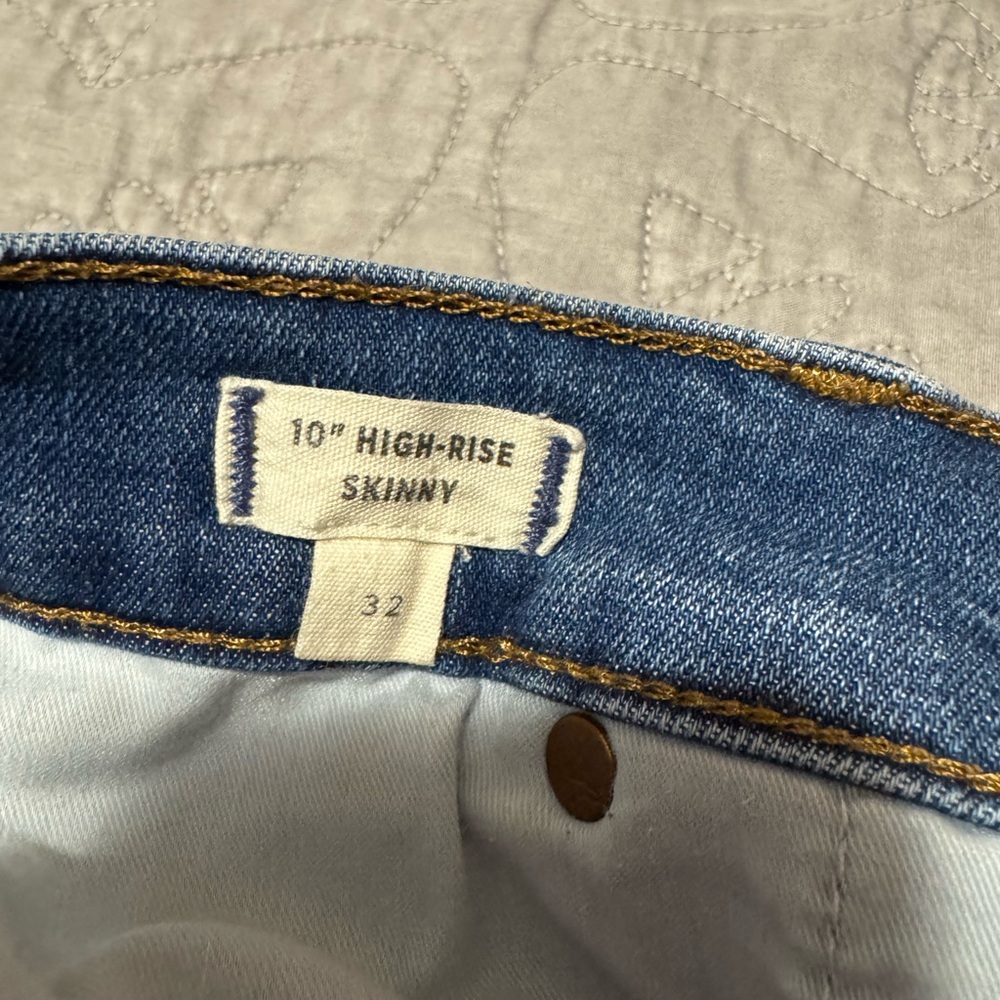 Madewell Women's 10” High Rise Skinny Jeans Size 32 - Picture 5 of 9